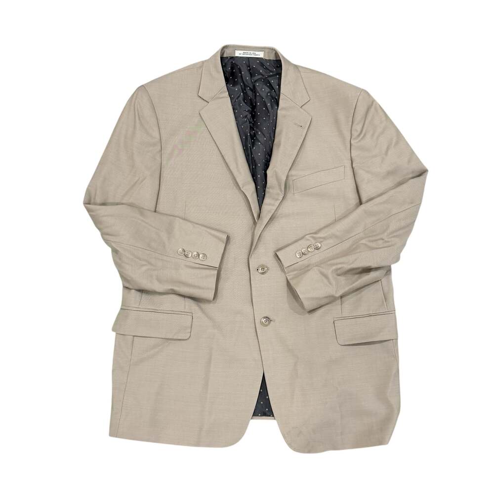 Joseph Abboud Zignone Wool Blazer Sport Coat Super 110s Gray Men 46R